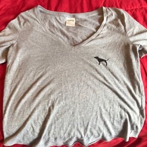 Small grey crop top by Pink